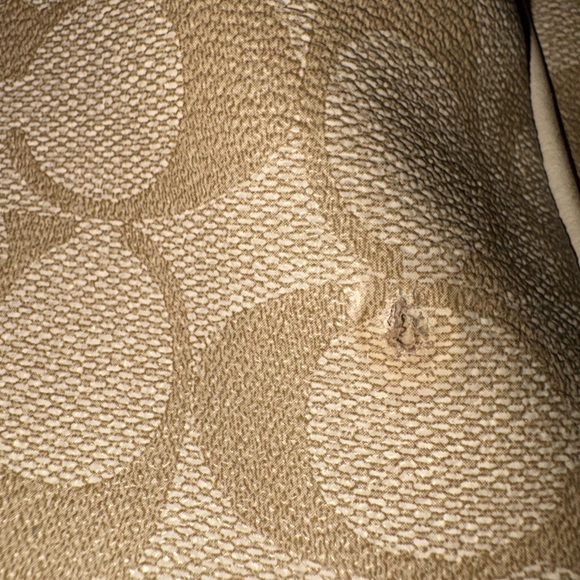 COACH HERITAGE STRIPE SIGNATURE C’s PVC BOSTON SATCHEL BAG WITH NO HANGTAG - Picture 16 of 17